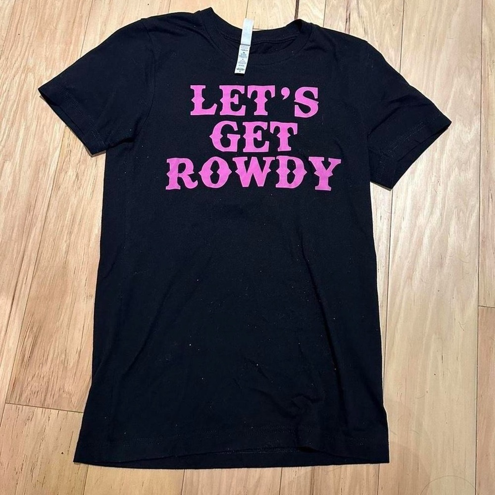 Bella Canvas Black Tee With Pink Graphic Bella Canvas Black Tee With Pink Graphic
